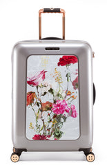 Ted Baker Women's Hardside Lightweight Spinner Luggage ( Water Floral , Checked-Medium 27-Inch ) Water Floral Checked Medium 27 Inch U1