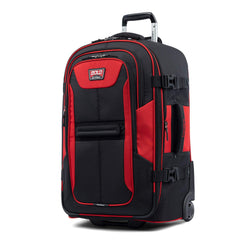 Travelpro Unisex-Adult Bold-Softside Expandable Rollaboard Upright Luggage ( Red , Checked-Medium 25-Inch ) Red Checked Medium 25 Inch U2