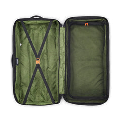 Jeep JS006B Two Wheel Rolling Travel Duffle Bag ( Black , 31 Inch ) Black 31 Inch U1