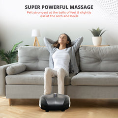 Belmint Foot Massager Machine - Shiatsu Foot Massager with Heat, Deep-Kneading Foot Massager for Plantar Fasciitis, Neuropathy - Unique Gifts for Him Her/Women & Men, Fathers Day Gift Idea Black U4