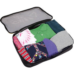 A.SAKS Luggage Packing Essentials, Squares, Paks ( Black , Squares ) Black Squares U2