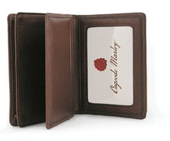 Osgoode Marley Mens Extra Page Card Case w/ ID (Brandy) brandy U1