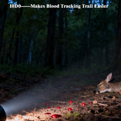 xcvoc Rechargeable Blood Tracking Light for Night Hunting 2000 Lumens Blood Trail Tracking Flashlight Gifts for Hunter Christmas Gifts for Men/Husbands/Fathers/Brothers/Friends Blood Tracking Light For Deer Blood Flashlight Rechargeable U1