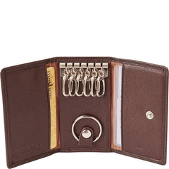 Cashmere Men's Six Hook Key Case Color: Black Black U2