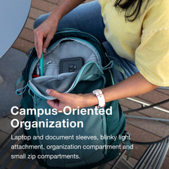 Osprey Axis Laptop Backpack, Find the Way Print/Black – Sleek, Urban-Ready Everyday Pack with Laptop Sleeve, Dual Water Bottle Pockets, & Compression Straps – Ideal for College, Commutes, & Travel Find the Way Print/Black O/S U1