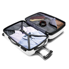Samsonite Winfield 2 Hardside Expandable Luggage with Spinner Wheels, Checked-Large 28-Inch, Brushed White U1