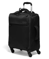 Lipault - Original Plume Spinner 55/20 Luggage - Carry-On Rolling Bag for Women - Black U6