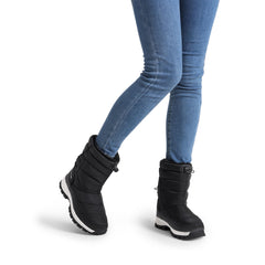 DREAM PAIRS Women's Winter Snow Boots Waterproof Lightweight Warm Fashion Janara Mid Calf Boot,Size 7,Black Black 7 U1