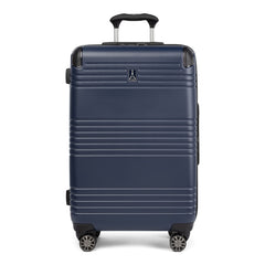 Travelpro Roundtrip Hardside Expandable Spinner Luggage, Navy Blue, Checked-Medium 25-Inch U1