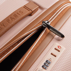 DELSEY PARIS Chatelet Air 2.0 Hardside Luggage Trunk with Spinner Wheels, Blush Pink, Checked-26 Inch Trunk Blush Pink Checked-26 Inch Trunk U1