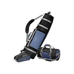 Samsonite Golf Deluxe 3 Piece Travel Set (Blue/Black) Blue/Black & Shoe Bag U1