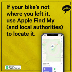 Knog Scout Bike Alarm & Finder, Apple Find My Bicycle Tracker Black One Size U1