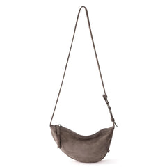 The Sak Tess Sling - Women's Small Crossbody Bag with Zipper Closure Mushroom Suede Medium U1