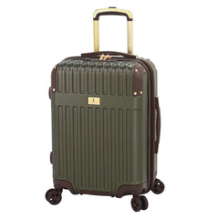London Fog Brentwood III 20" Expandable Spinner Carry-on, Olive Olive U1