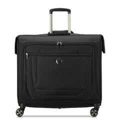 DELSEY Paris Helium DLX Carryon Garment Bag with Spinner Wheels ( Black , 24 Inch ) Black 24 Inch U9