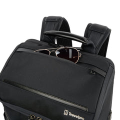 Travelpro Crew Executive Choice 3 Large Backpack Fits Up to 15.6 Laptops and Tablets, USB a and C Ports, Men and Women Jet Black Medium U1