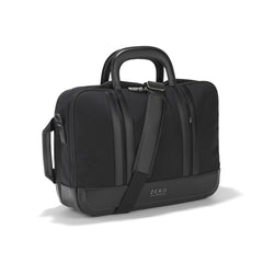 ZERO Halliburton The Journal Nylon Lightweight Briefcase Black Three Way Expandable Briefcase U2