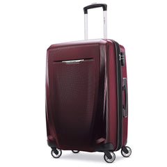 Samsonite Winfield 3 DLX Spinner ( Burgundy , Checked-Medium 25-Inch ) Burgundy Checked Medium 25 Inch U6