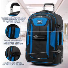 Travelpro Unisex-Adult Bold Softside Expandable Rollaboard Upright Luggage U1