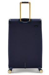 Ted Baker Albany Softside Lightweight Fashion Spinner Luggage Suitcase Navy Checked Large 29 Inch U1