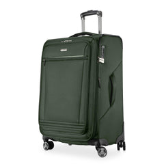 Ricardo Beverly Hills Avalon Softside Luggage Made with Sustainable 100% Recycled PET (rPET), Lightweight, Eco-Friendly Travel, Expandable, Dual Spinner Wheels ( Juniper Green , 24-inch ) Juniper Green 24 Inch U1