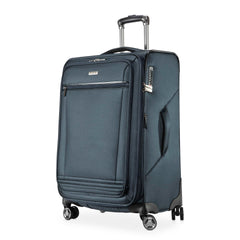 Ricardo Beverly Hills Avalon Softside Luggage Made with Sustainable 100% Recycled PET (rPET), Lightweight, Eco-Friendly Travel, Expandable, Dual Spinner Wheels ( Storm Blue , 24-inch ) Storm Blue 24 Inch U1
