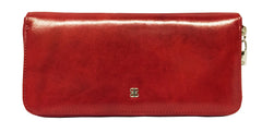 Bosca Old Leather Zip Around Wallet ( Brick Red , One Size ) Brick Red One Size U1