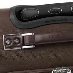 Travelpro Platinum Elite Softside Expandable Luggage, 8 Wheel Spinner Suitcase, USB Port, Suiter, Men and Women Rich Espresso Carry On 21 Inch U1