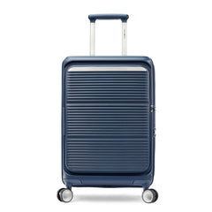 Samsonite Paralux Luggage - Innovative Design - Quick Access Front Pocket - Dual Suspension Wheel Technology - TSA Lock - Expandable - Includes Removable Packing Cubes ( Midnight Navy , Carry-On Spinner ) Midnight Navy Carry On Spinner U1