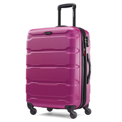 Samsonite Omni Pc Hardside Expandable Luggage with Spinner Wheels ( Radiant Pink , Checked-Medium 24-Inch ) Radiant Pink Checked Medium 24 Inch U1