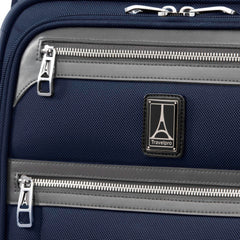 Travelpro Platinum Elite Softside Expandable Checked Luggage, 8 Wheel Spinner Large Suitcase, TSA Lock, Men and Women ( Dark Blue , Carry-On 21-Inch ) Dark Blue Carry On 21 Inch U2