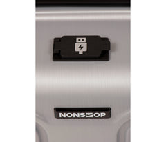 NONSTOP NEW YORK Luggage Expandable Spinner Wheels hard side shell Travel Suitcase Lightweight, TSA Lock, Double USB Port U1