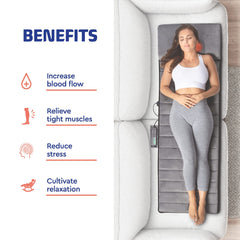 Massage Mat Vibration Pad - Full Body Vibration Mattress Pad for Bed with Rotating Shiatsu Neck Massage Pillow - 10 Vibrating Motors, 4 Warming Heating Spots - Neck, Shoulder, Back Massager U1