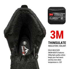 NORTIV 8 Men's Waterproof Winter Snow Boots Black Avenue Size 13 M US U1