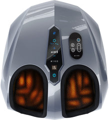 MIKO Foot Massager Machine - Deep Kneading, Shiatsu, Air Compression, and Heat Therapy - Plantar Fasciitis, Diabetics, Neuropathy, Fits Up to Men Size 12 U1