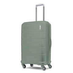 American Tourister Stratum 2.0 Expandable Hardside Luggage with Spinner Wheels, Checked-Medium, Jade Green U1