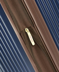 London Fog Brentwood IV 25" Expandable Spinner Hardside Suitcase, Midnight Blue Midnight Blue Medium U1