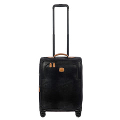 Bric's MY SAFARI 21" EXPANDABLE SPINNER - 001 BLACK BLACK/COGNAC 21 Inch Expandable U1