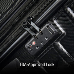 Samsonite Omni 2 Hardside Expandable Luggage with Spinners, Arctic Silver, Checked-Medium 24-Inch U1