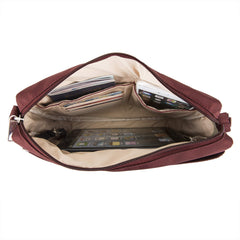 Travelon Anti-Theft Classic Small East/West Crossbody Wine One Size U1