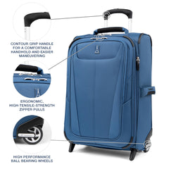 Travelpro Maxlite 5 Softside Expandable Upright 2 Wheel Carry-on Luggage, Lightweight, 21-Inch - Ensign Blue Ensign Blue Carry-on 21-Inch U1