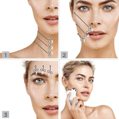 NuFACE Mini Petite Facial Toning Device, Shimmer All Night Collection, Mini Device & Microcurrent Skincare™ Regimen, Handheld Skin Care Device to Lift Contour Tone Skin & Reduce Look of Wrinkles U1