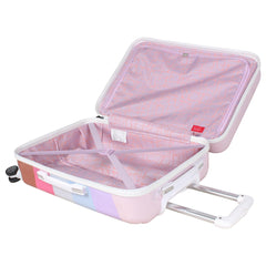 Nicole Miller New York Rainbow Luggage Collection - 20 Inch (ABS+PC) Hardside Carry On Suitcase - Durable Lightweight Bag with 8-Rolling Spinner Wheels (Rainbow Lavender)… U1