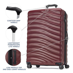 Travelpro Maxlite Air V2 Hardside Expandable Luggage, 8 Spinner Wheels, Lightweight Hard Shell Suitcase, TSA lock ( Cabernet , Checked Large 28-Inch ) Cabernet Checked Large 28 Inch U2