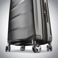 Samsonite Octiv Pro 3-Piece Hardside Lightweight (21/24/28) Front Pocket Carry-On Pro, Medium & Large-Checked Luggage Set, Expandable, Four Spinner Wheels, Adjustable Handle, TSA Lock – Black Stealth Black 3-Piece Set (Pro 21 with Front Pocket/ U1