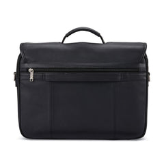 Samsonite Classic Leather Flapover, Black, One Size Black One Size U1