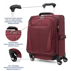 Travelpro Maxlite 5 Softside Expandable Luggage with 4 Spinner Wheels, Lightweight Suitcase, Men and Women U4