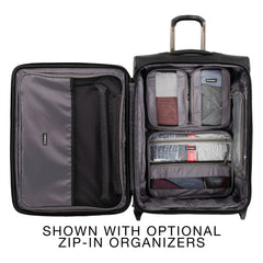 Travelpro Crew Versapack Max Carry-On Exp Rollaboard Jet Black Checked Medium 26 Inch U2
