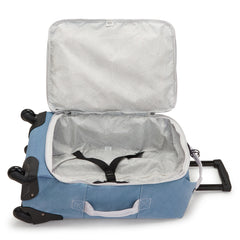 Kipling Devin on Wheels ( Brush Blue with Contrast , One Size ) Brush Blue with Contrast One Size U1