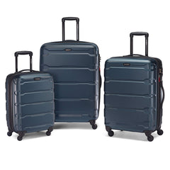 Samsonite Omni Pc Hardside Expandable Luggage with Spinner Wheels ( Teal , 3-Piece Set (20/24/28) ) Teal 3 Piece Set 20 24 28 U2